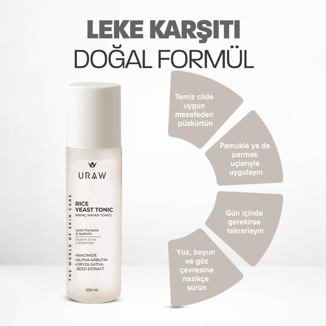 Pirinç Mayası Tonik - Beyazlatıcı, Aydınlatıcı ve Leke Karşıtı Cilt Toniği